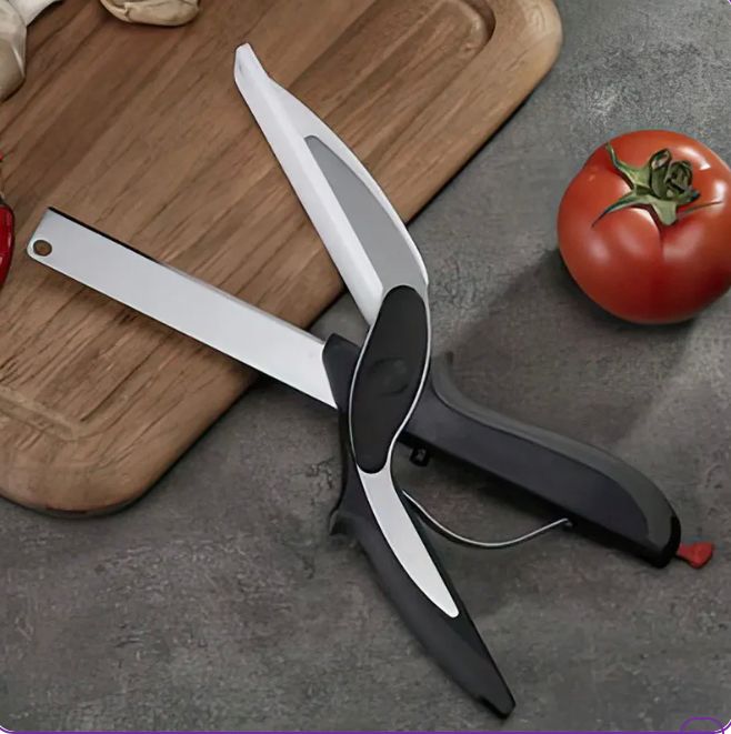 Cuchillo Tijera Cortador de Alimentos con Mini Tabla para Picar ⭐⭐⭐⭐⭐